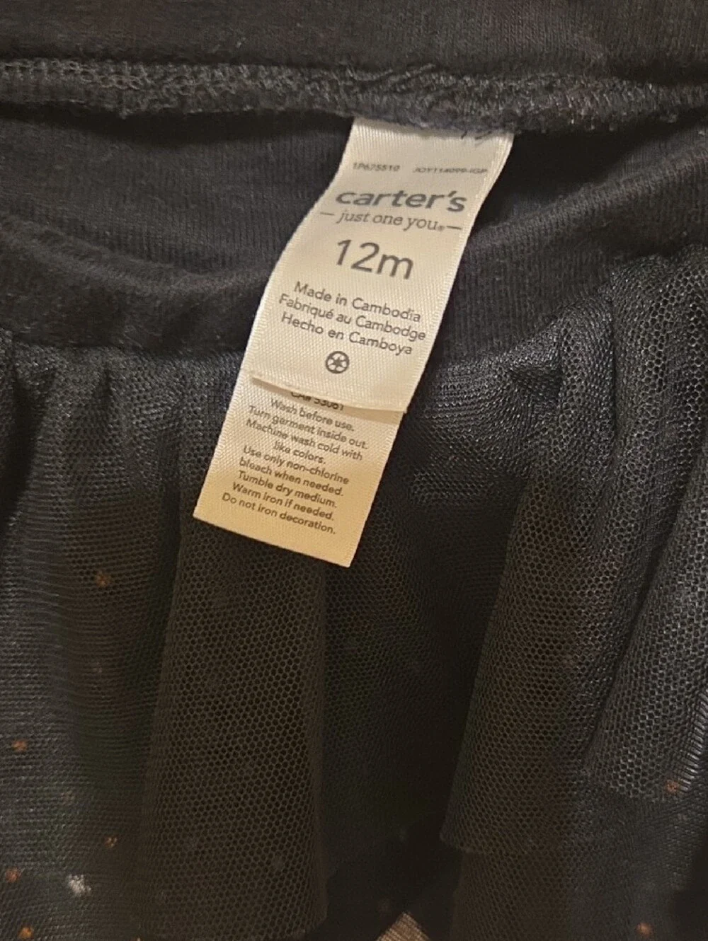 Carters black leggings